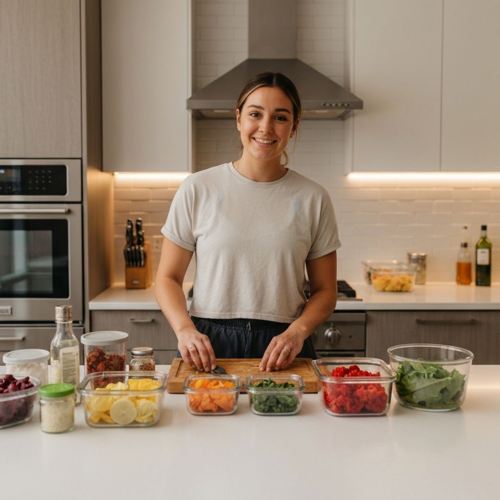 Person starting new lifestyle habits